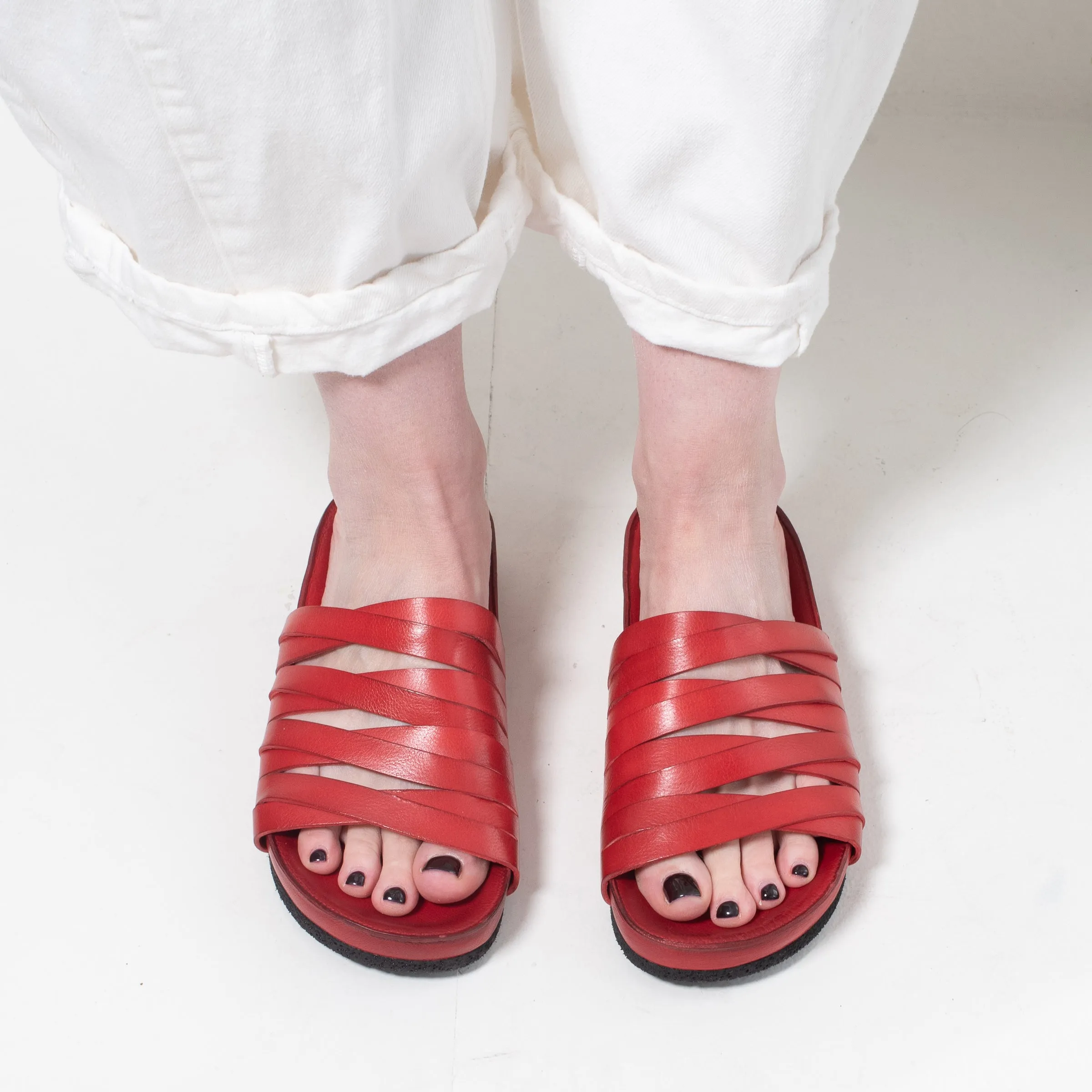 Pantanetti Strappy Slide (red) on sale!