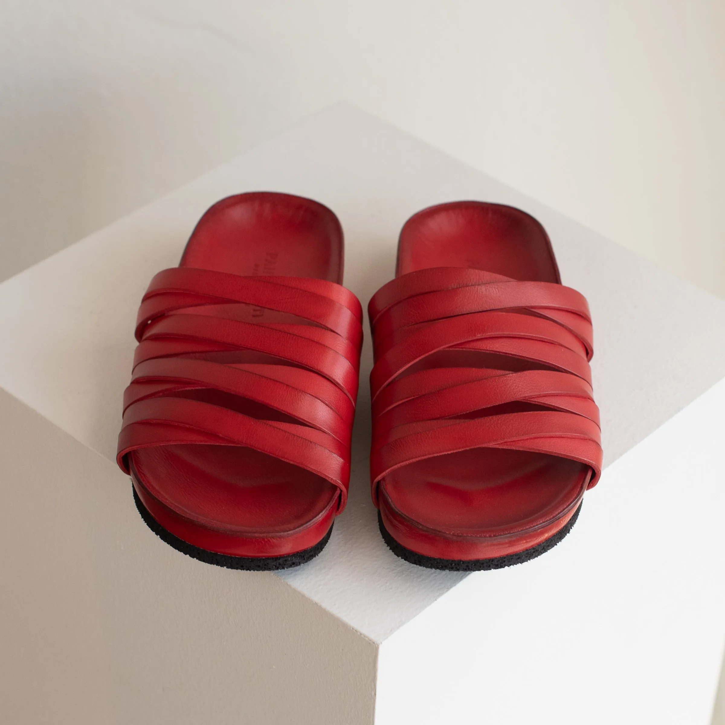 Pantanetti Strappy Slide (red) on sale!