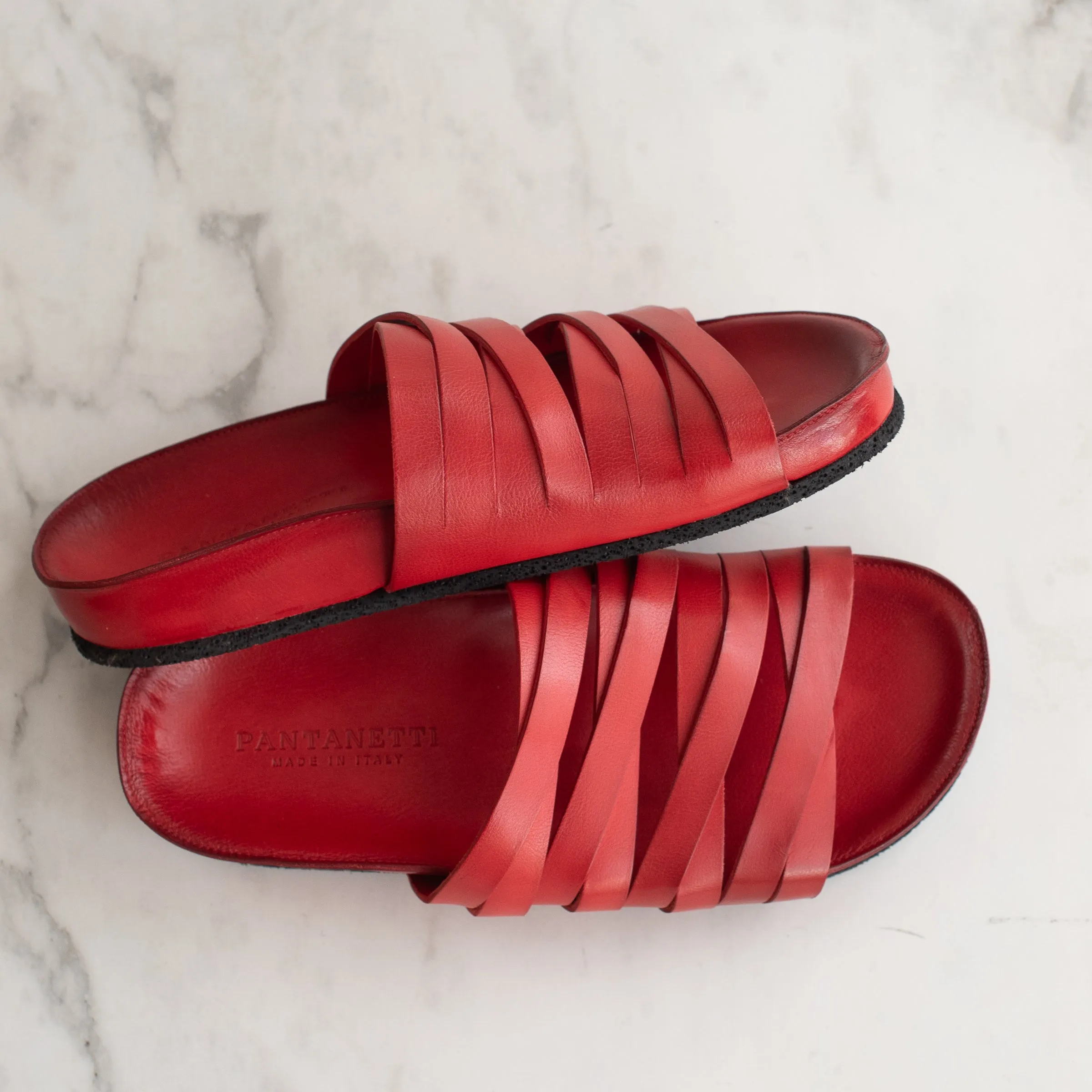 Pantanetti Strappy Slide (red) on sale!