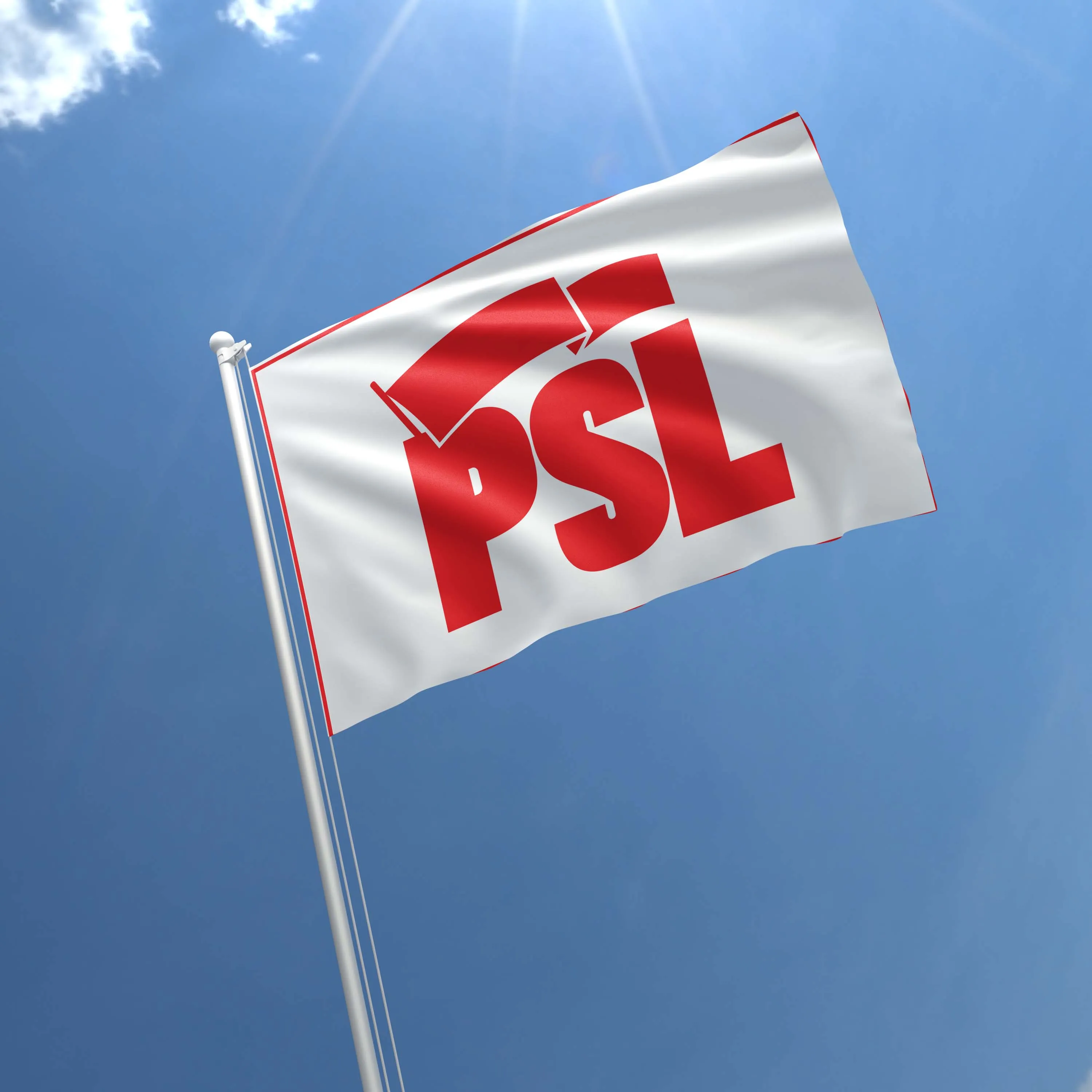 Party of Socialism and Liberation PSL USA Flag Banner