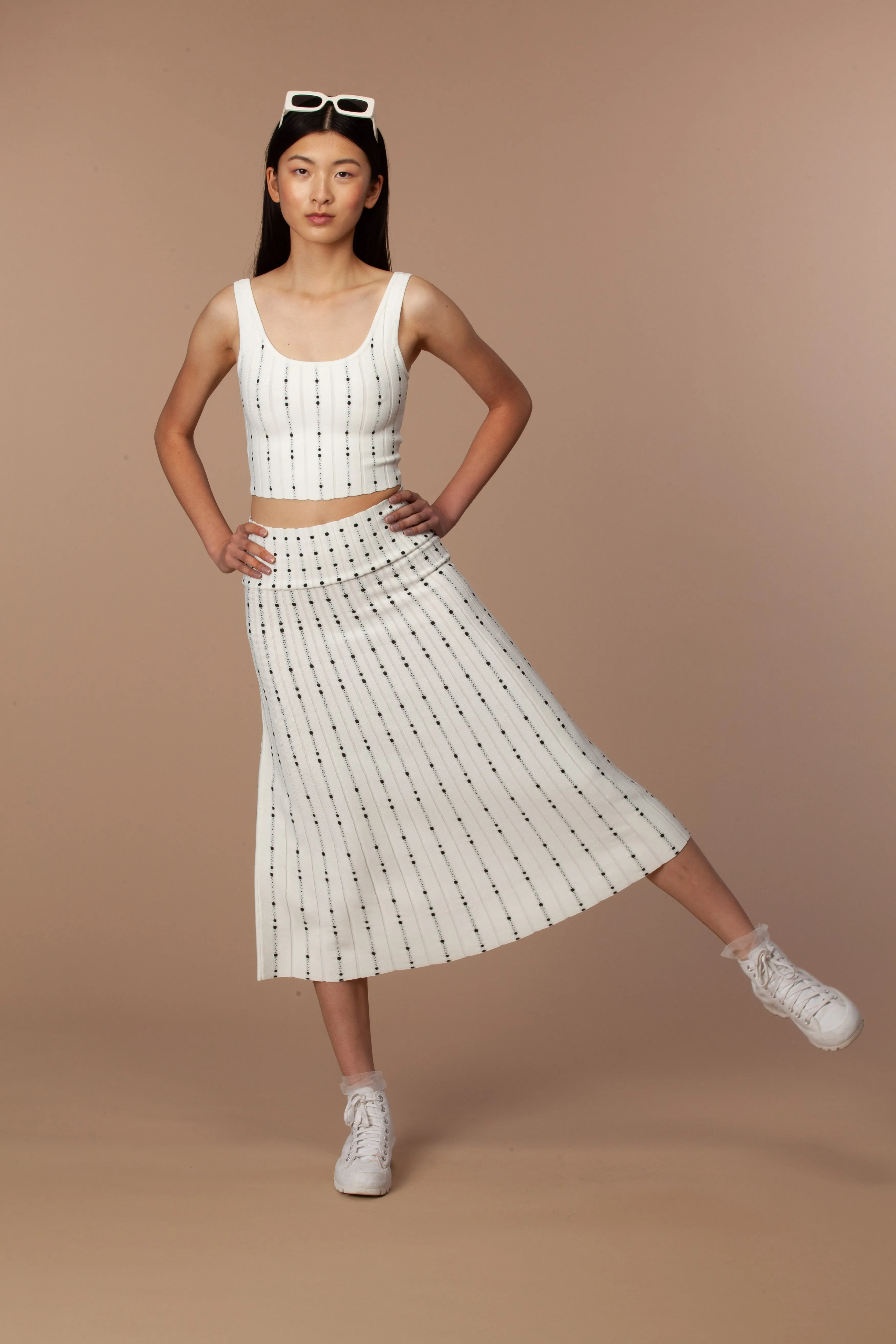 Patsy Dress Set in Off White