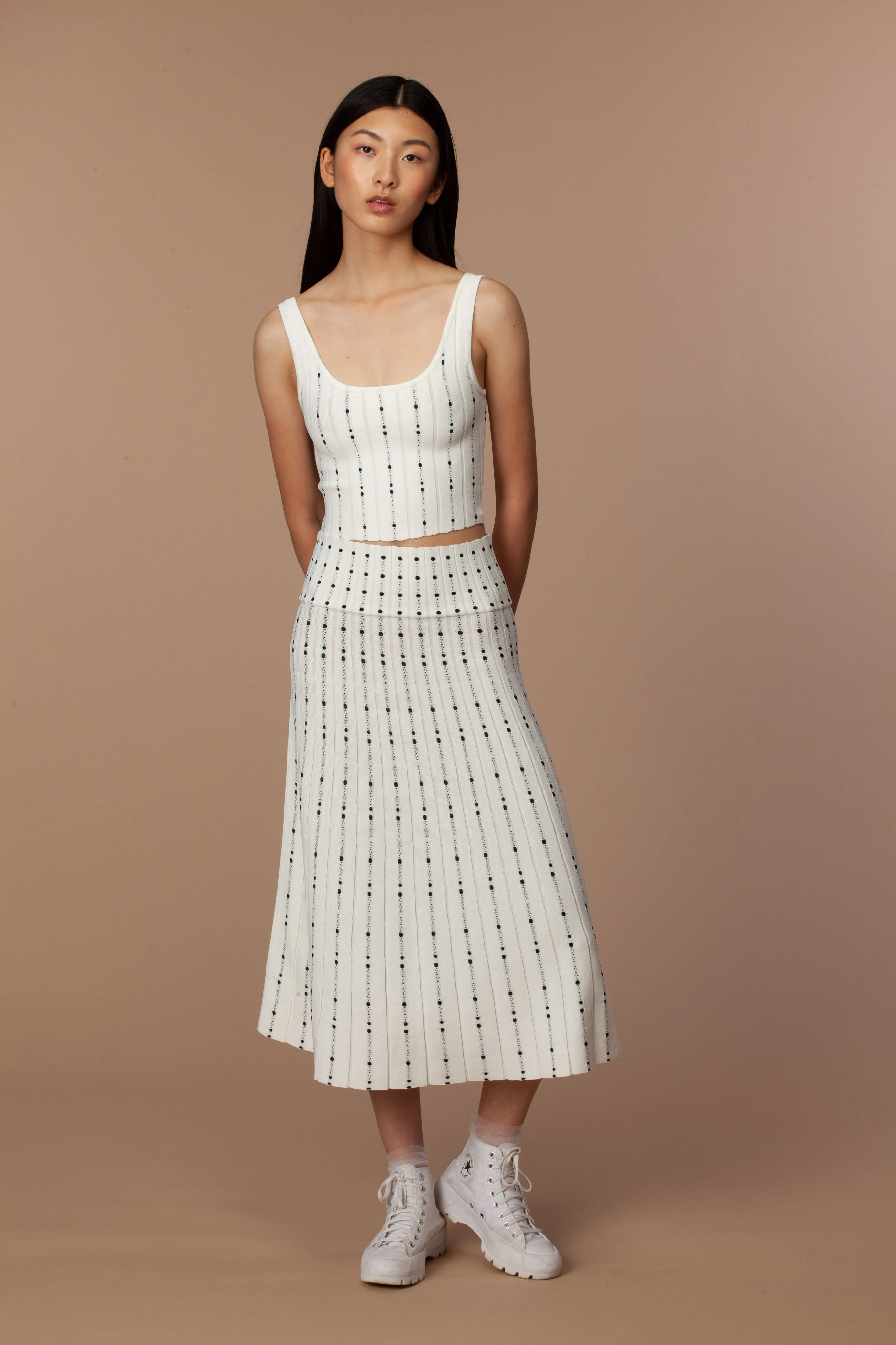 Patsy Dress Set in Off White