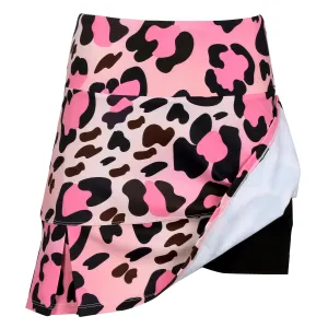 Pink Leopard Skirt-Skort