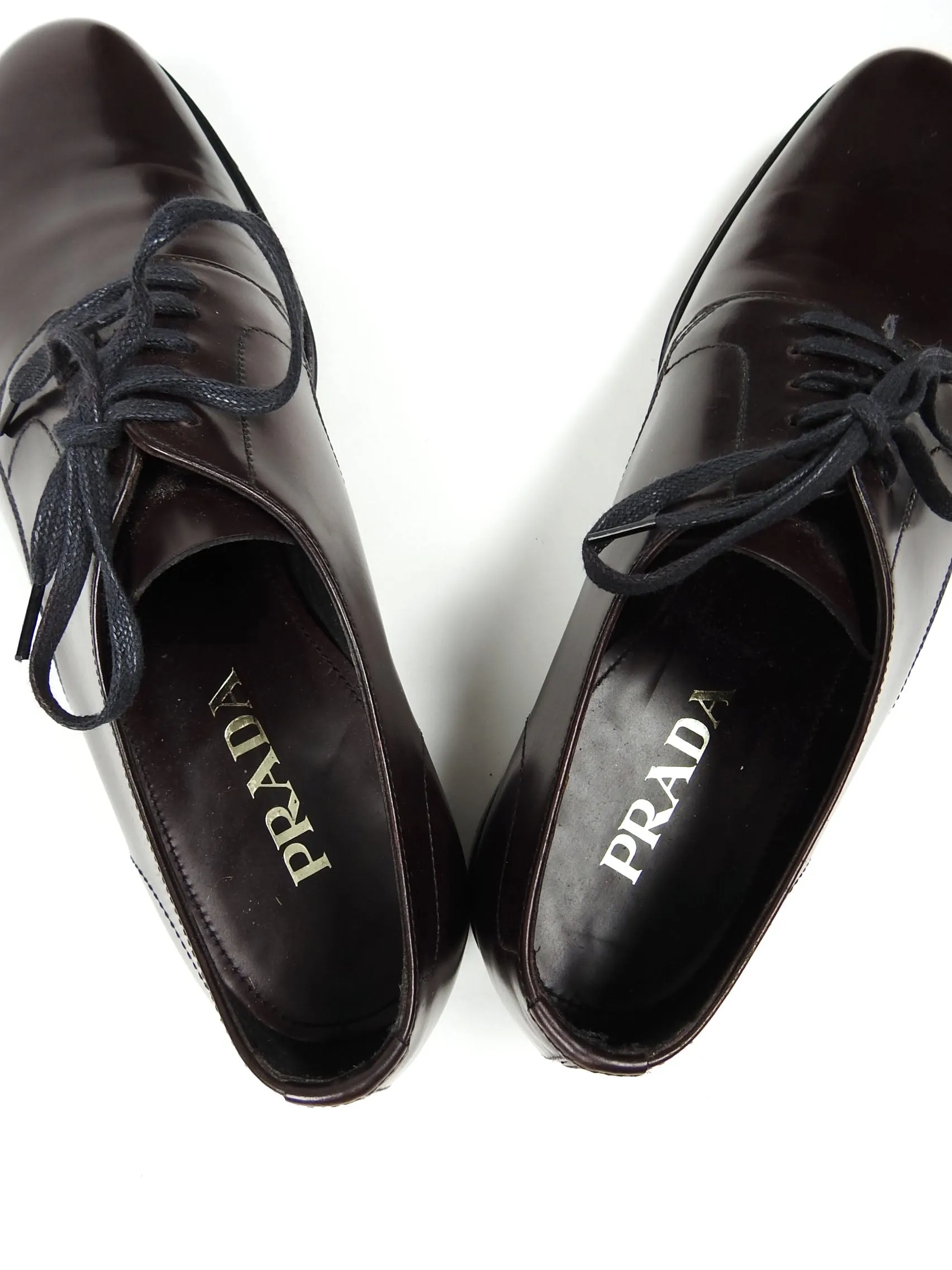 Prada Oxblood Oxfords Size 11.5