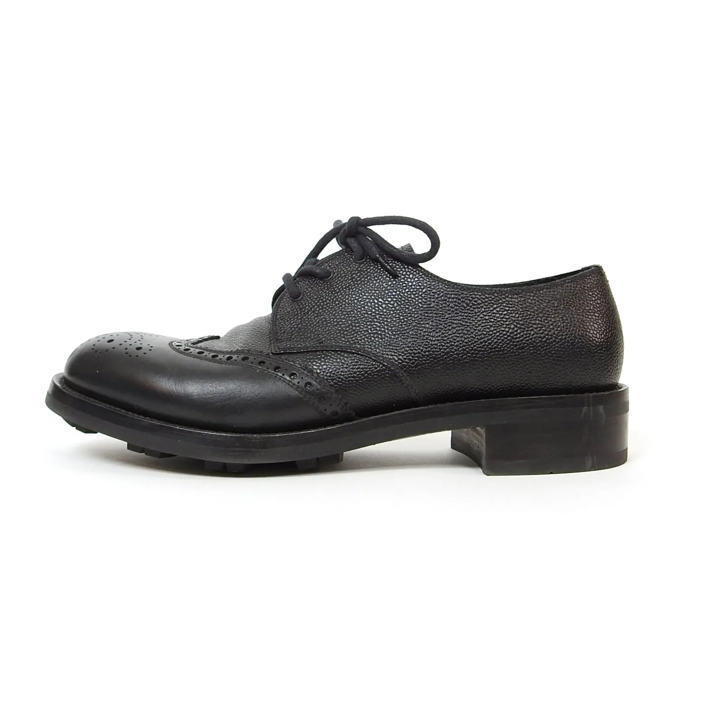 Prada Pebbled Leather Derbies Size 10.5