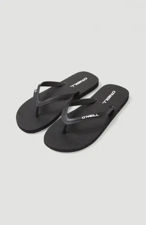 Profile Sandalen mit kleinem Logo | Black Out