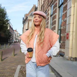 Quilted bodywarmer oranje