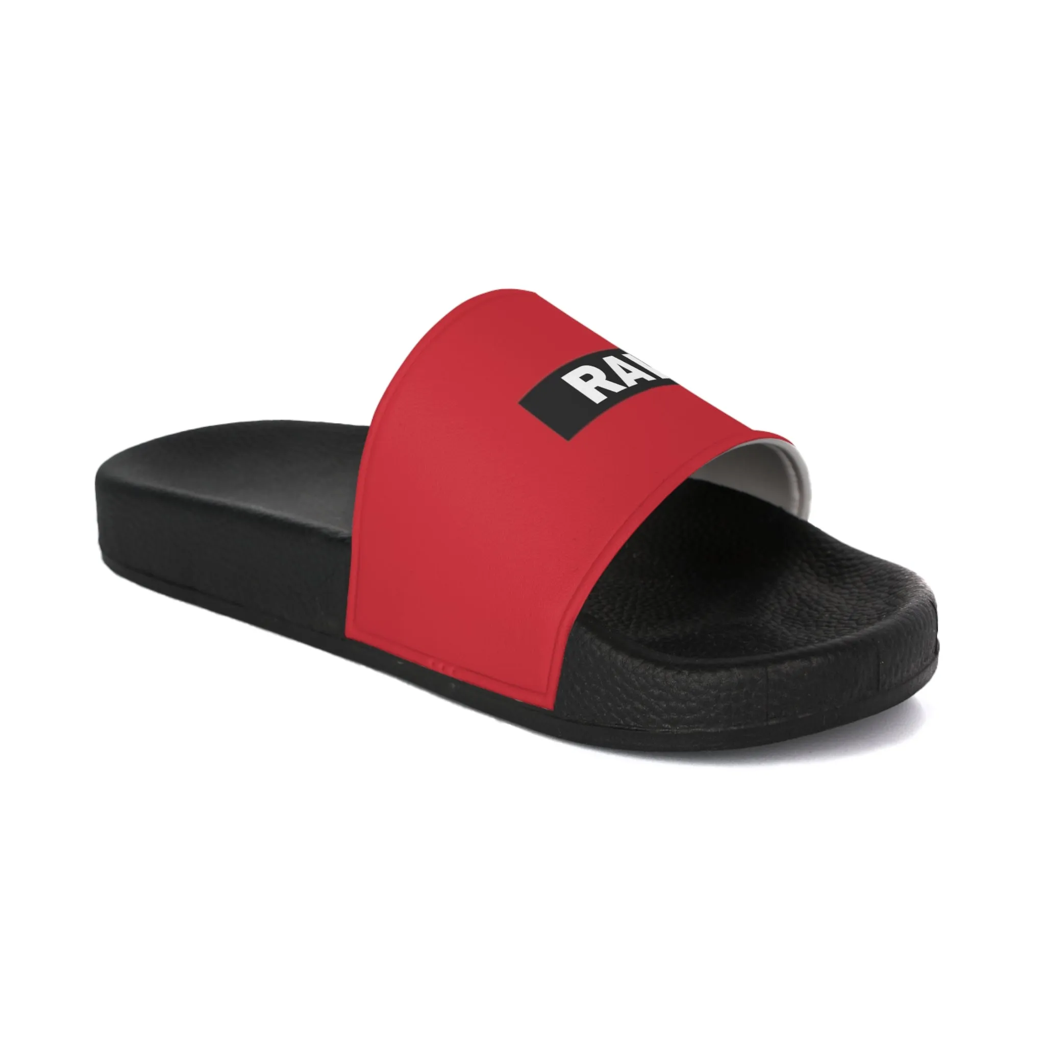 Raw Sushi "RAW STAMP" Slide Sandals red