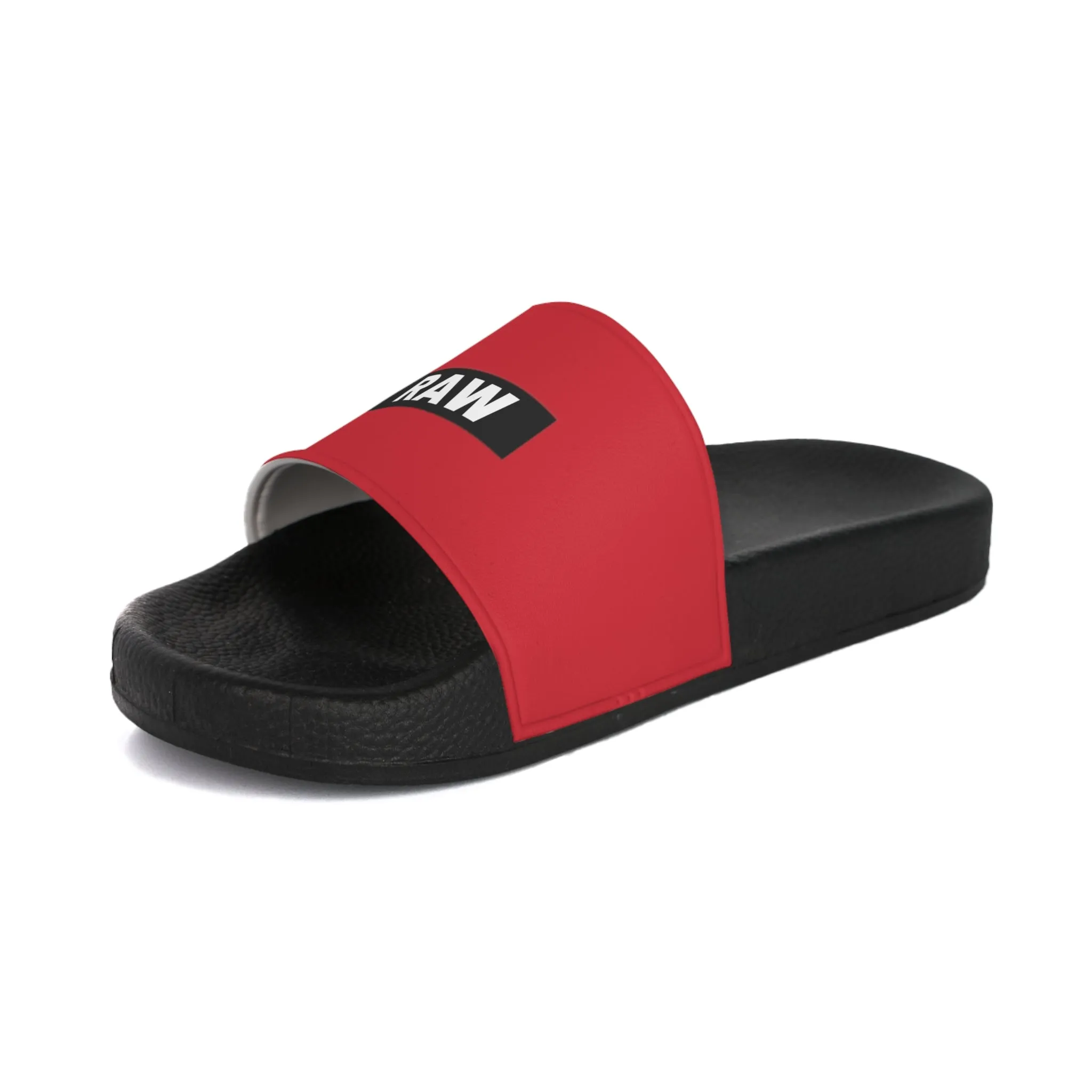 Raw Sushi "RAW STAMP" Slide Sandals red