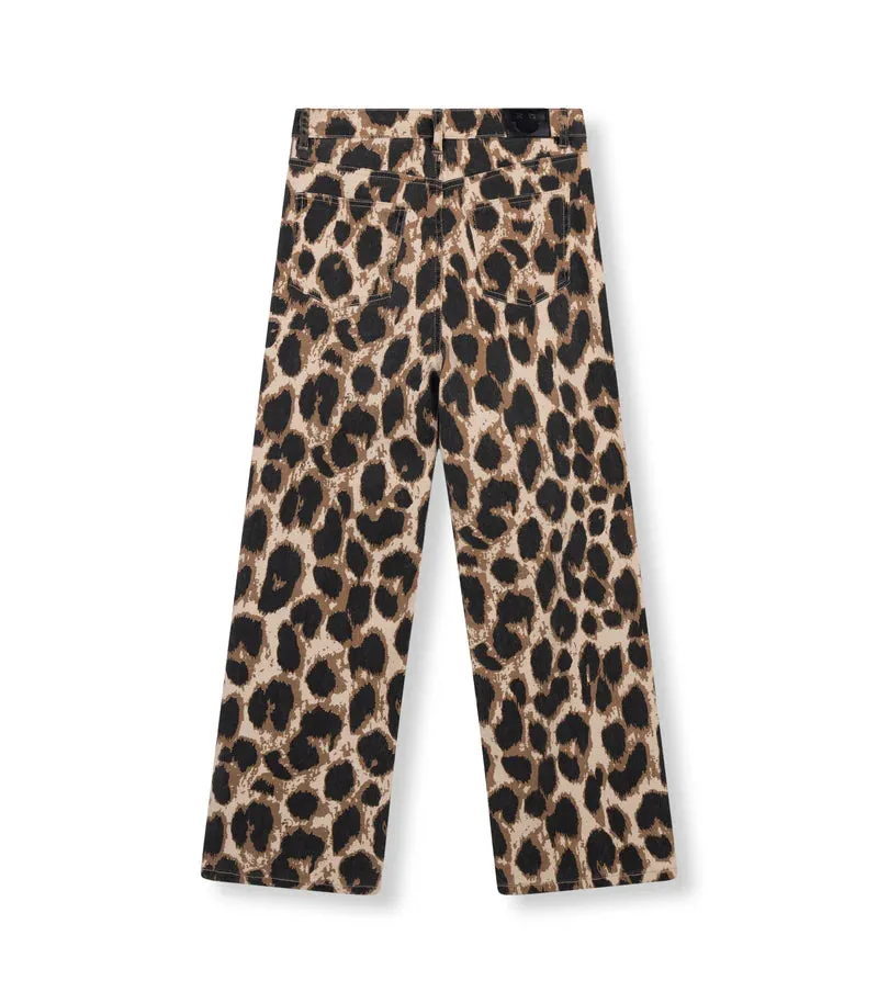 Refined Department wide leg jeans Sunny leopard