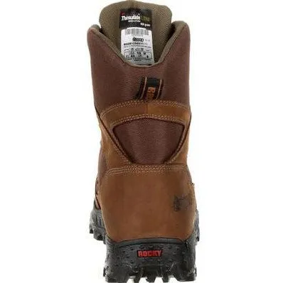 Rocky Men's Ridgetop 8" Soft Toe WP 600G Ins Outdoor Boot- Brown- RKS0384