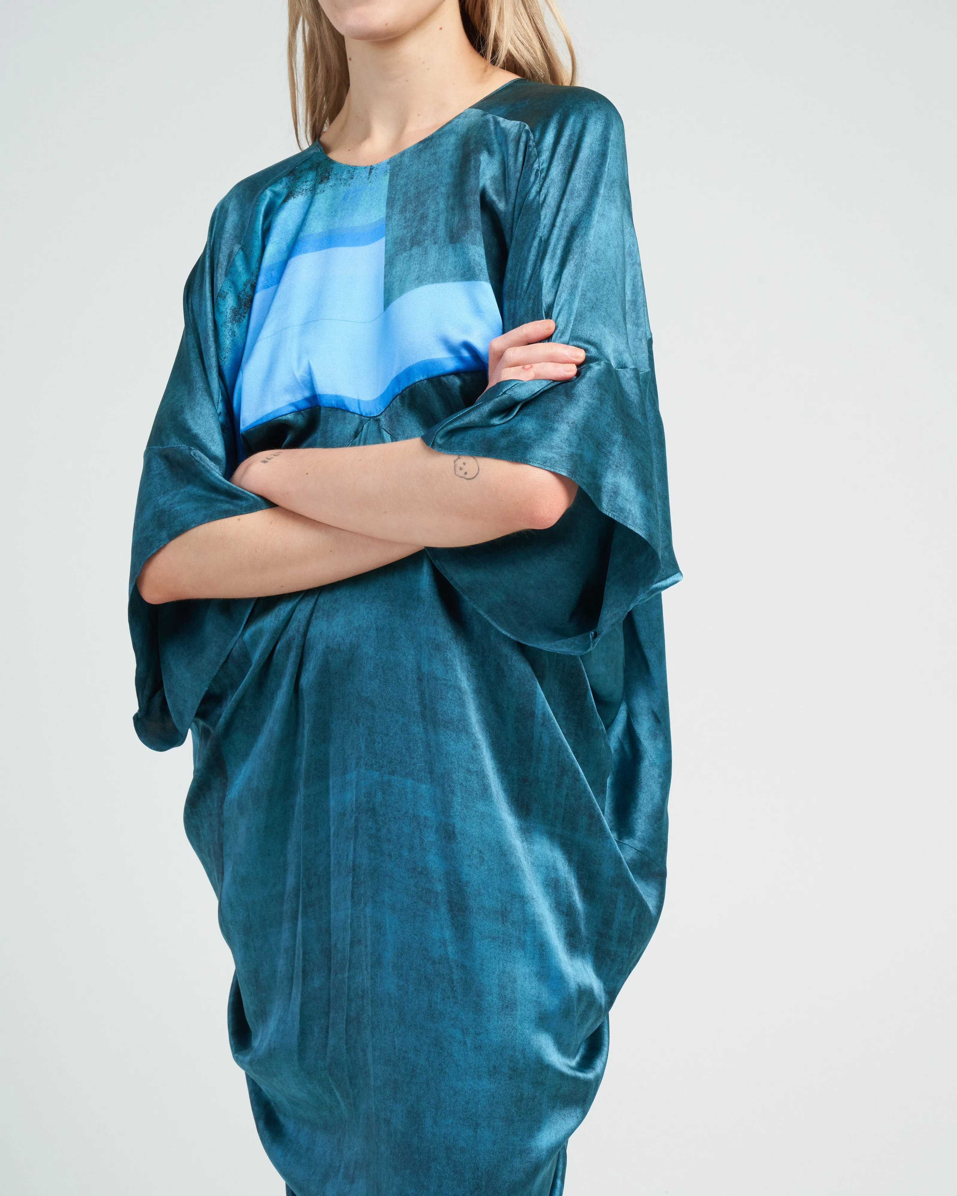roma dress - glacier