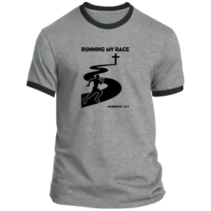 Running My Race Men’s Ringer Tee