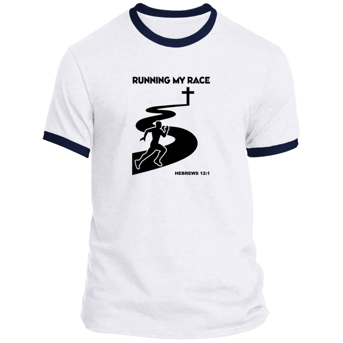 Running My Race Men’s Ringer Tee
