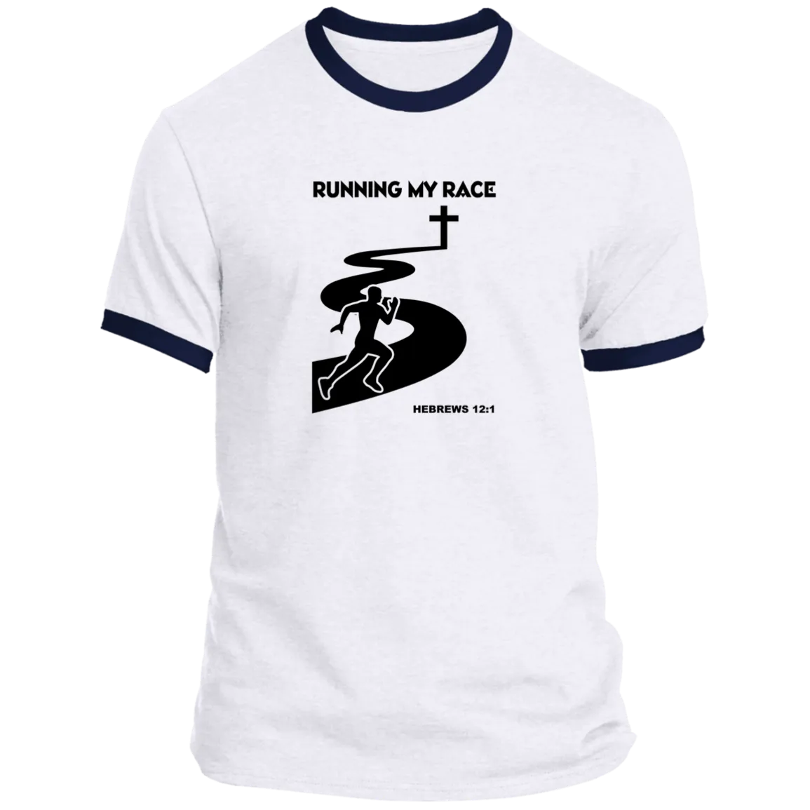Running My Race Men’s Ringer Tee