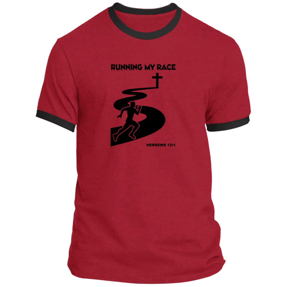 Running My Race Men’s Ringer Tee