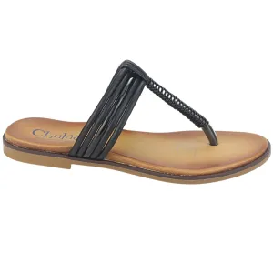 Sandalia Chalada Mujer Greca-60 Negro Casual
