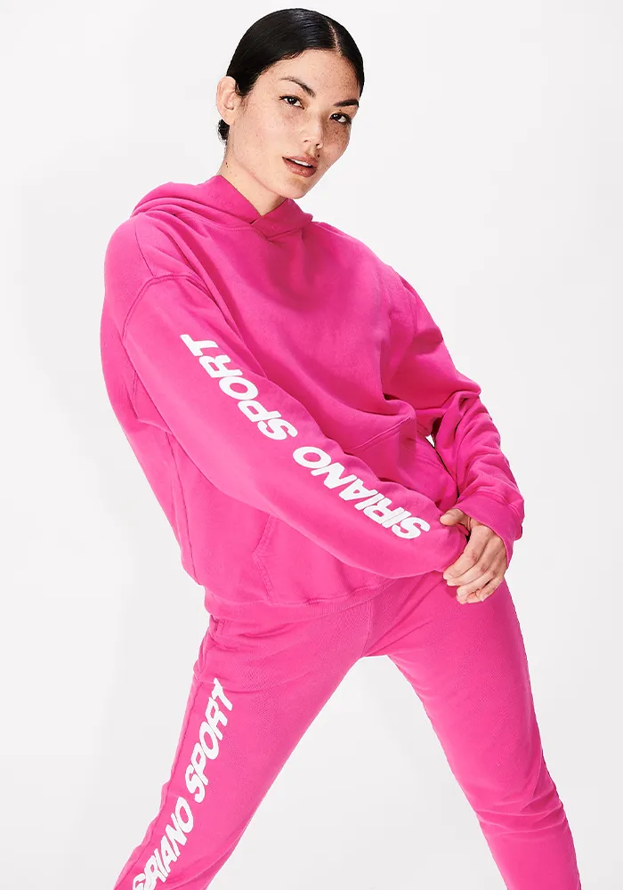 Siriano Sport Hoodie in Pink