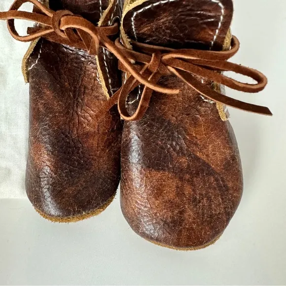Size 4 SADDLE‎ Oxfords Mon Petit Shoes leather boots