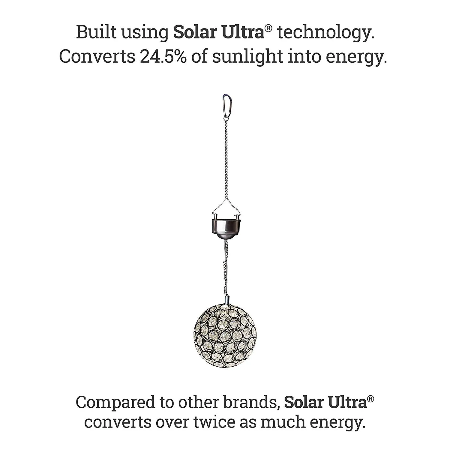 Solar Crystal Ball Light - Warm White LED