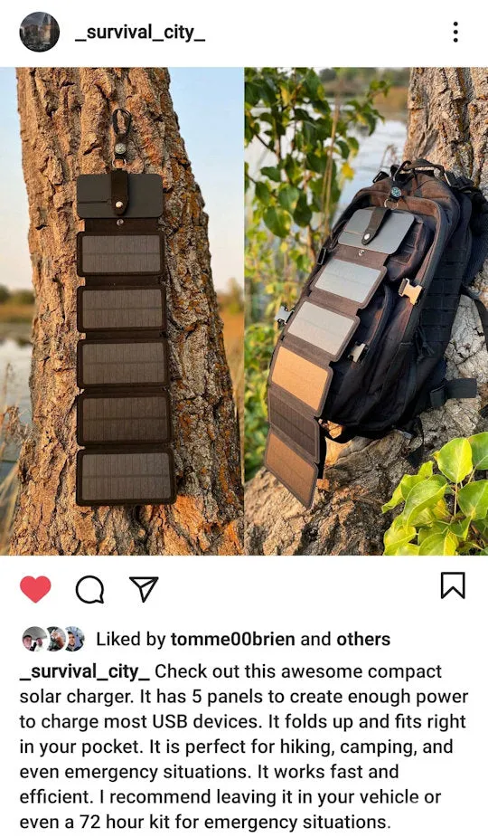 Solar Powered USB Phone Charger!