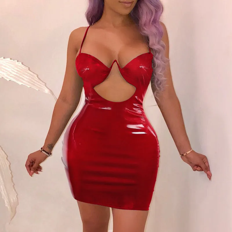 Solid Bustier Slip Party Dress