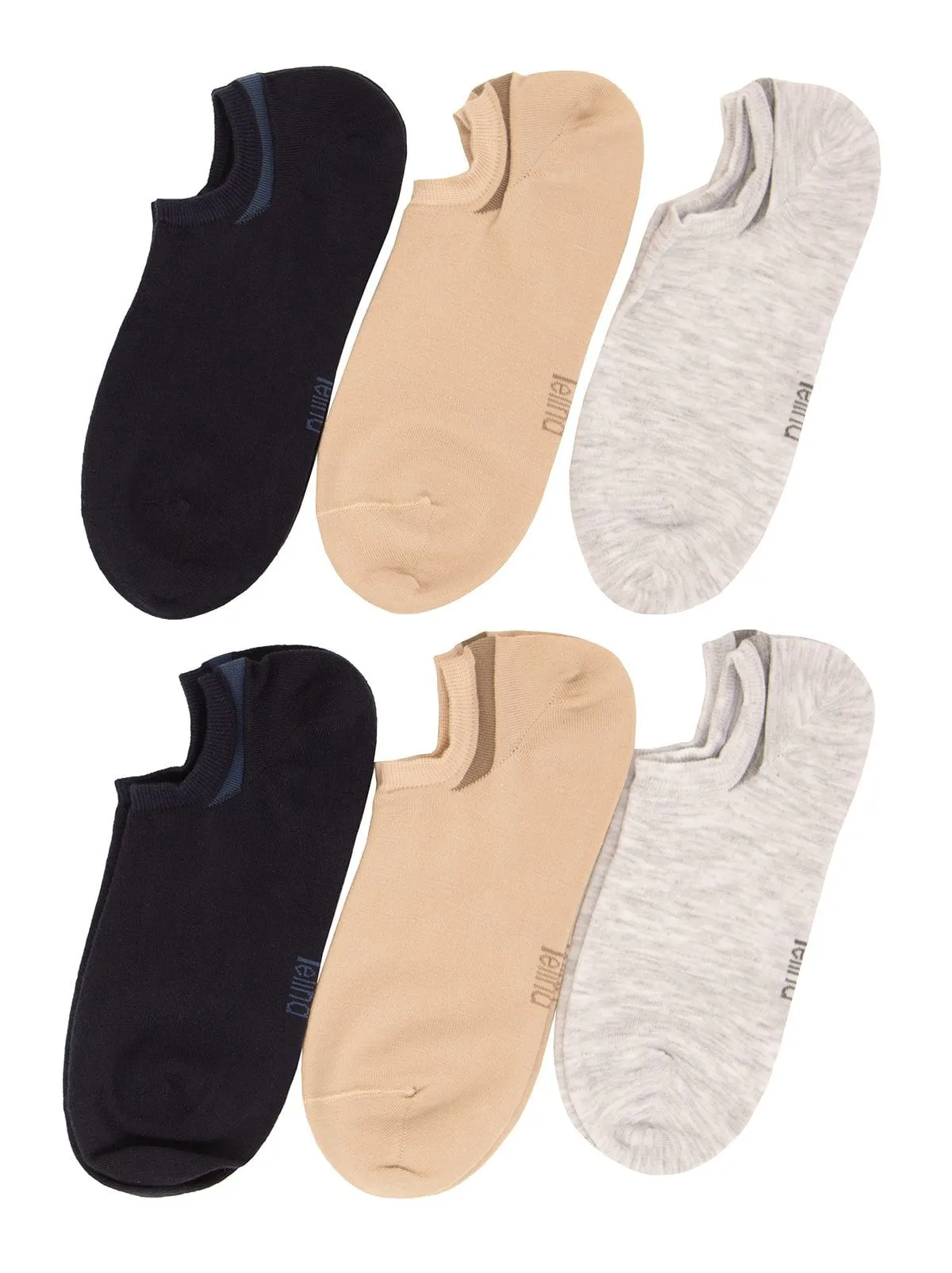 Super No-Show Socks W/ Heel Control 6-Pack