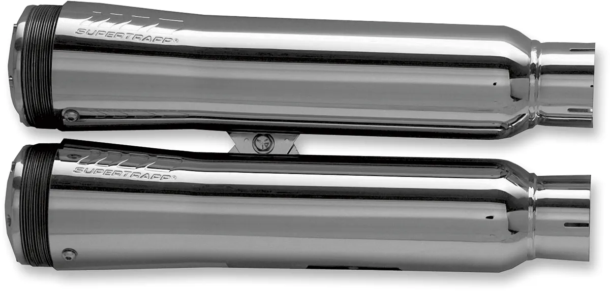 SuperTrapp 828-71134 Fatshots Slip-Ons - Chrome