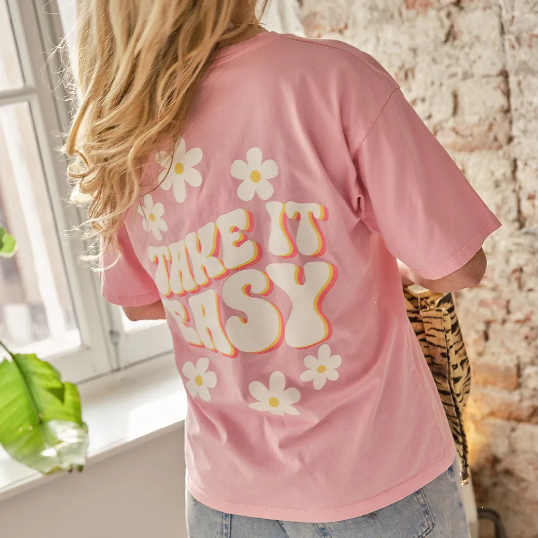 Take it easy tee roze