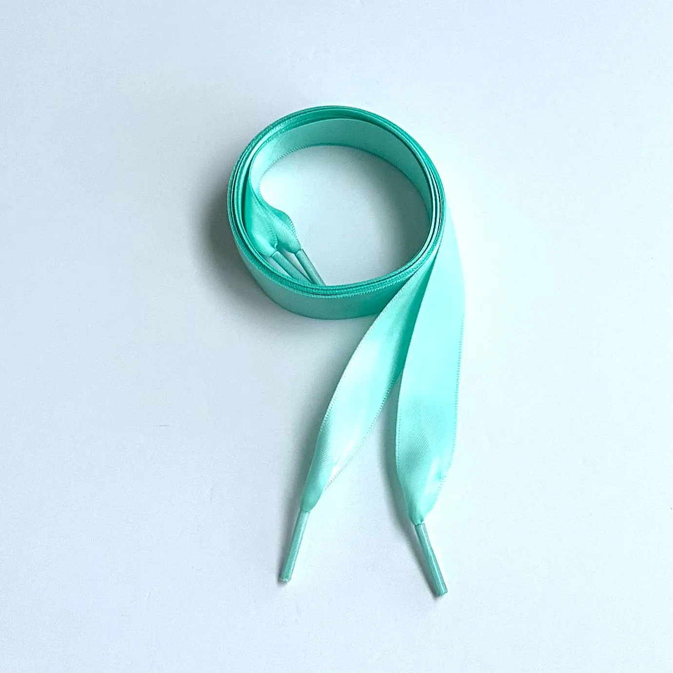 Teal Satin Ribbon Laces