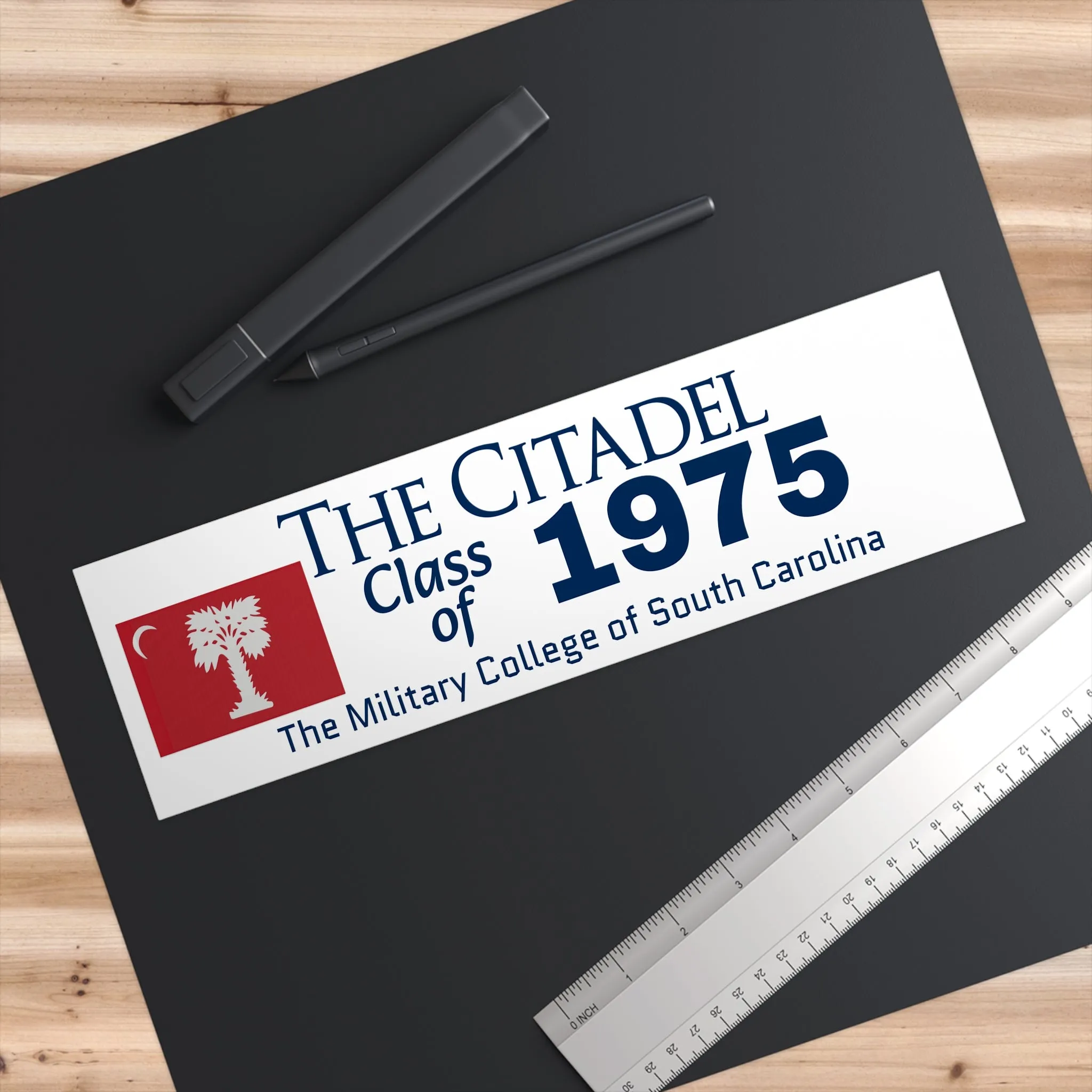 The Citadel, Big Red Flag, Customized Class of (Your year) Bumper Sticker