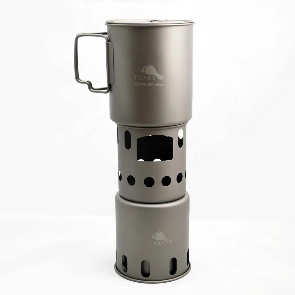 Titanium Backpacking Wood Burning Stove (Small)