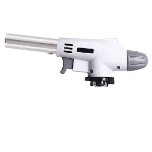 Torch Burner Head, Cooking Auto-Ignition Butane Gas Welding Gas Burner Flame Gas Torch Flame Gun for BBQ Camping Cooking
