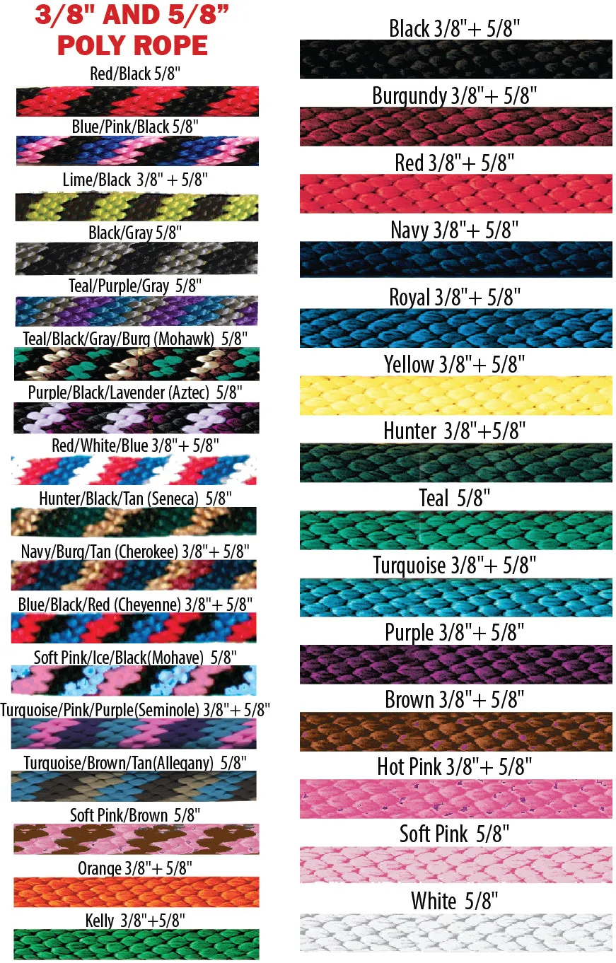 Triple E Poly Trail Rein with Scissor Snaps-8'