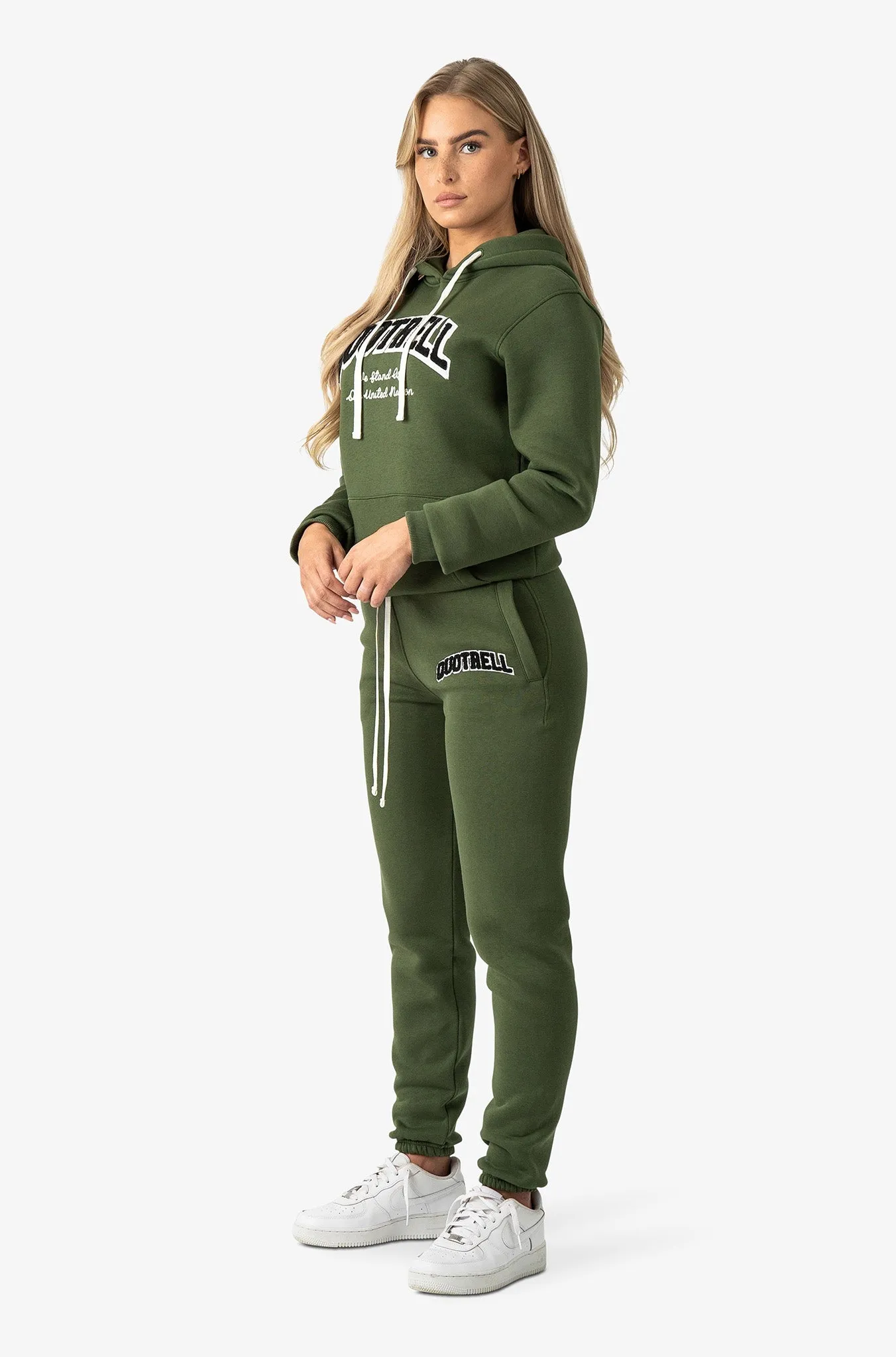 UNIVERSITY PANTS | ARMY GREEN/WHITE