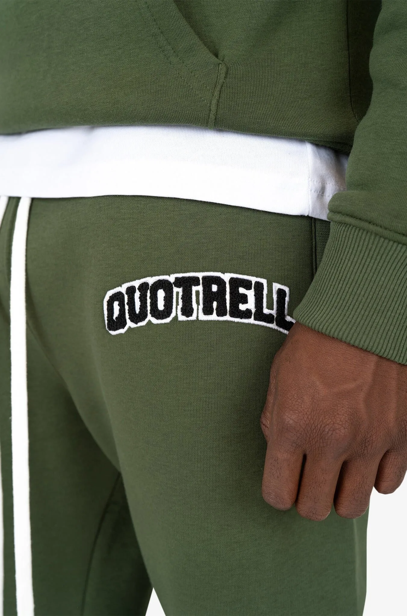 UNIVERSITY PANTS | ARMY GREEN/WHITE