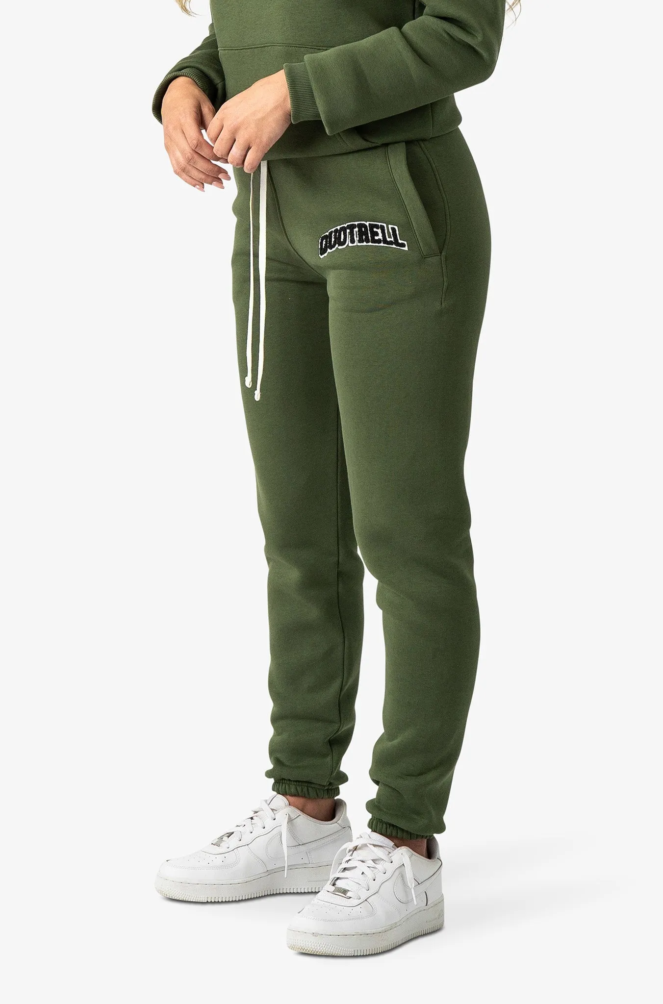 UNIVERSITY PANTS | ARMY GREEN/WHITE