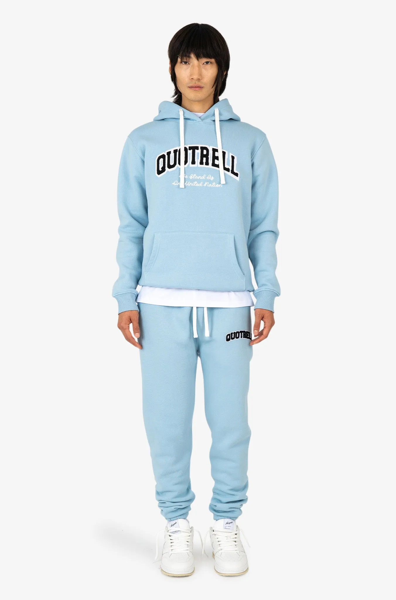 UNIVERSITY PANTS | LIGHT BLUE/WHITE