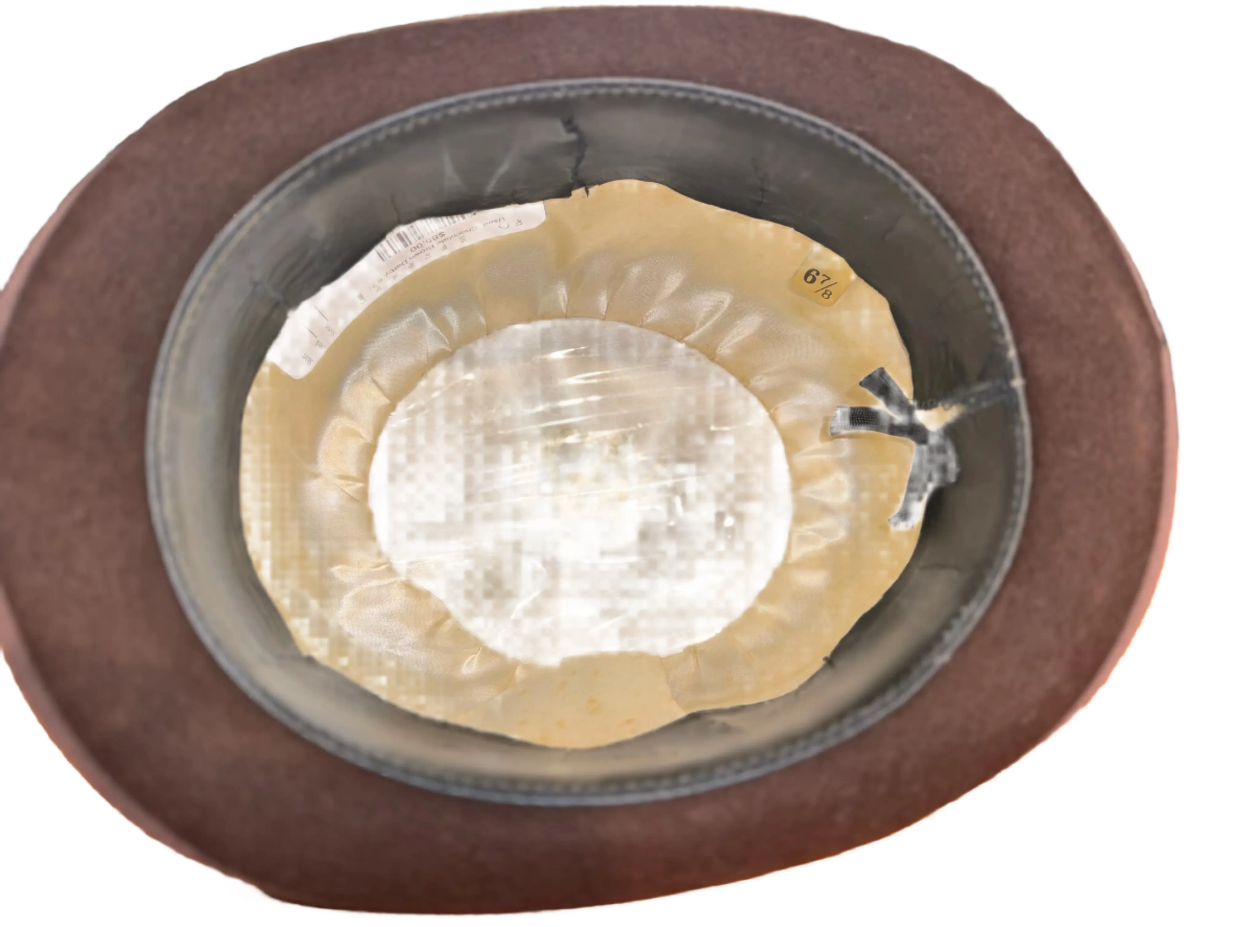 Used, Chocolate Brown Derby, 6 7/8