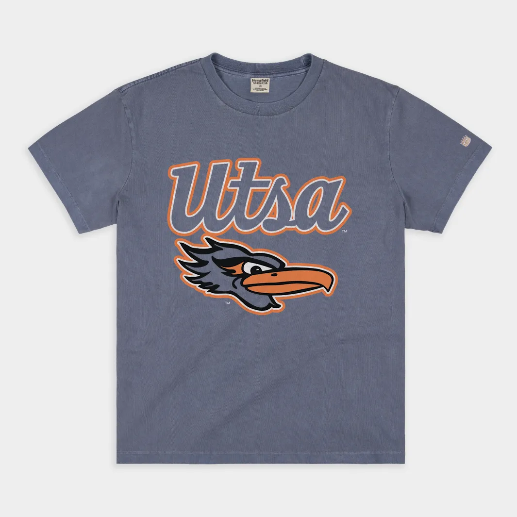 UTSA Vintage Basketball Script Heavyweight Tee