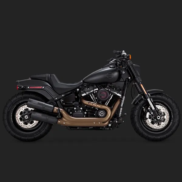 Vance & Hines Exhausts - Hi-Output Slip-ons - 2018  Softail Fatbob