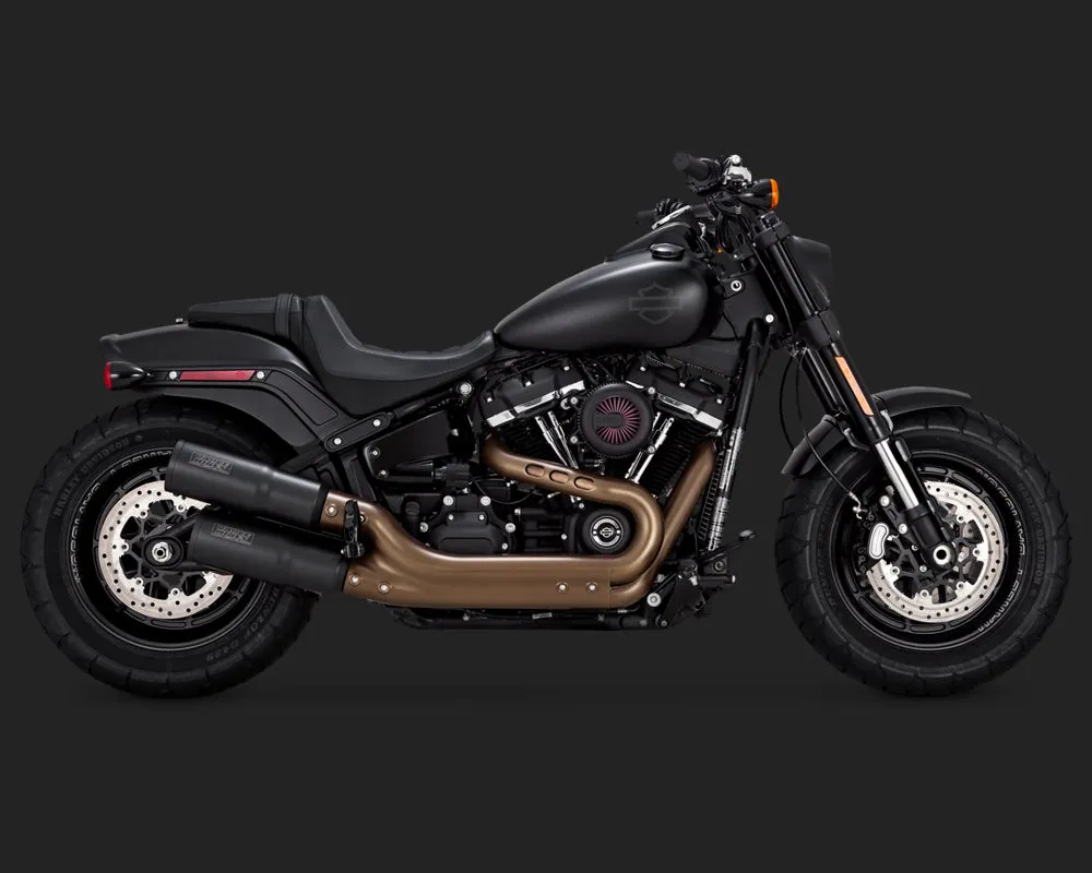 Vance & Hines Exhausts - Hi-Output Slip-ons - 2018  Softail Fatbob