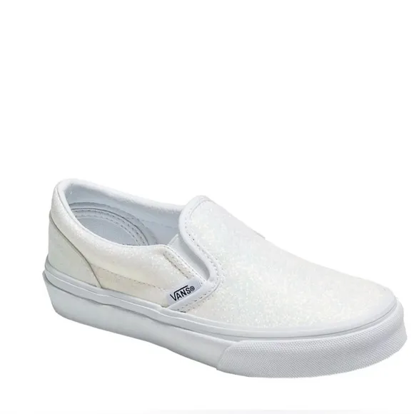 Vans Classic Slip-On Glitter White Men’s 13/Women’s 14.5 NWOB - Hard to Find!