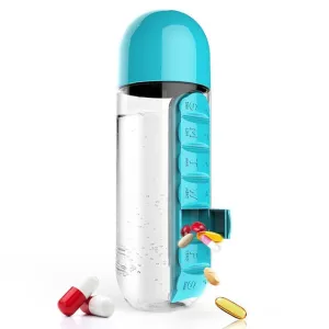 Water Bottle With Built-in Pill Organizer
