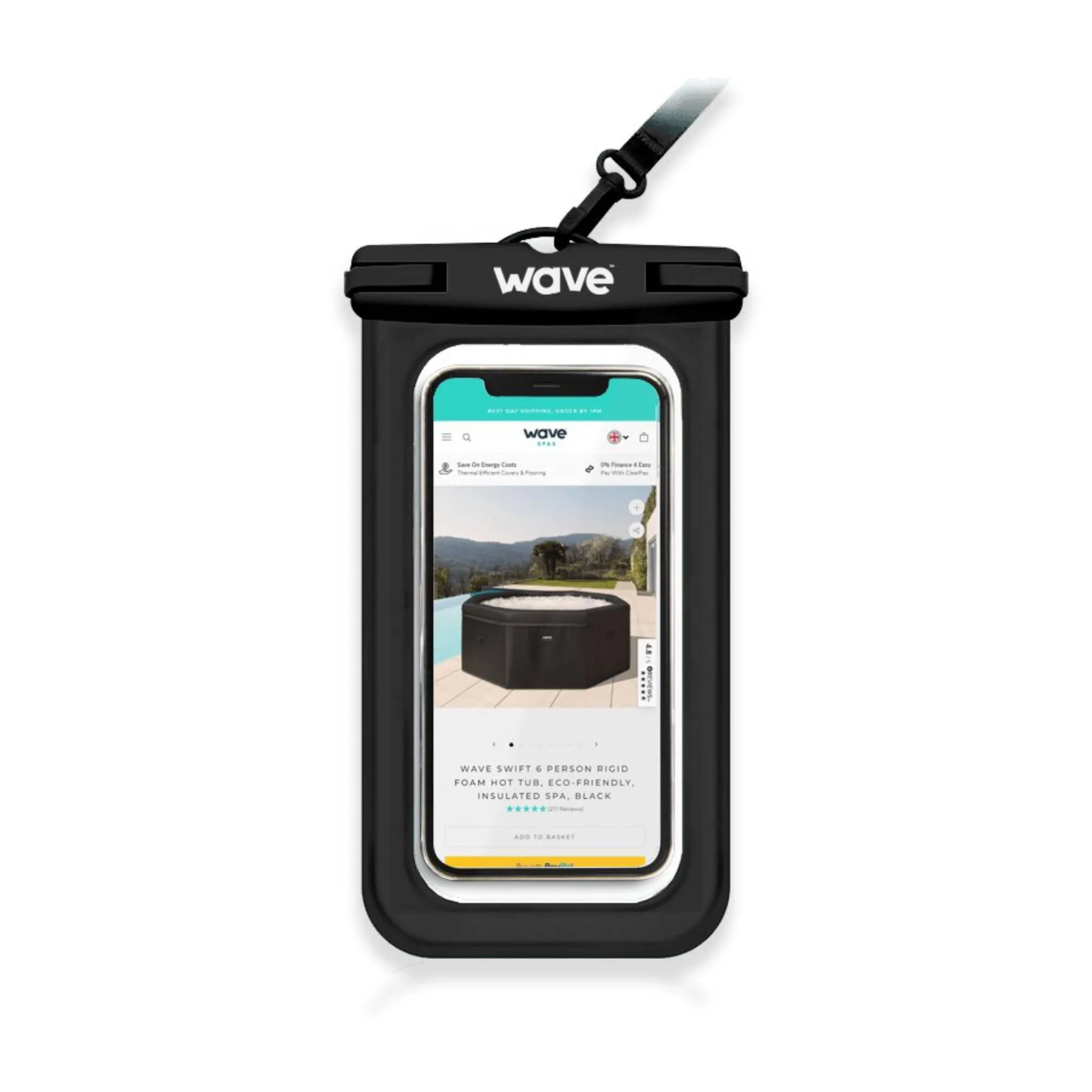 Waterproof Phone Cover | Black
