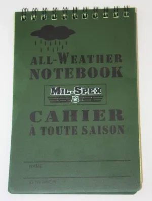 Waterproof Tactical Notebook 3X5