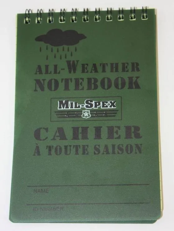 Waterproof Tactical Notebook 3X5