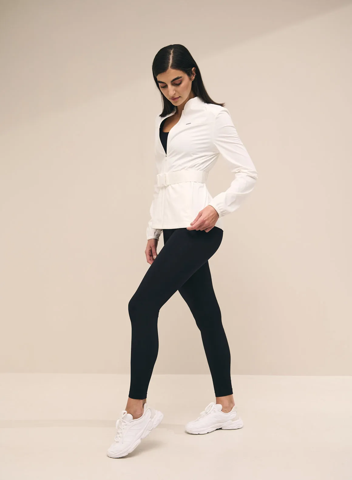White Softshell 4-Way Stretch Jacket