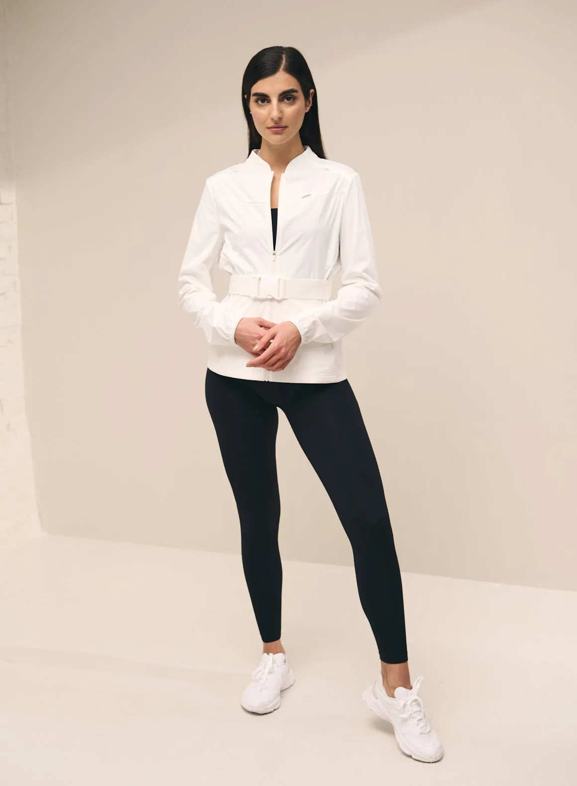 White Softshell 4-Way Stretch Jacket