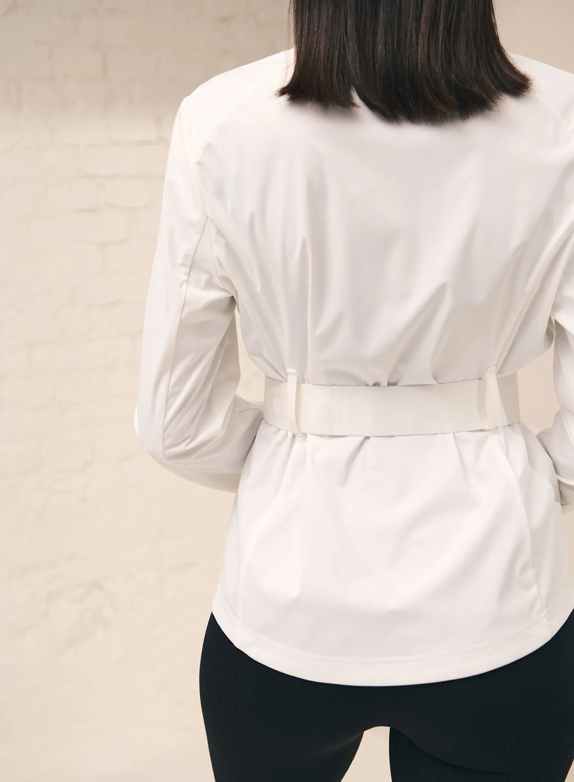White Softshell 4-Way Stretch Jacket